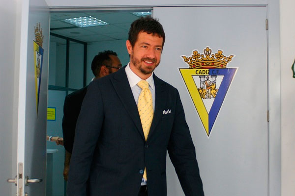 Alessandro Gaucci, el día que llegó al Cádiz CF y se presentó oficialmente / Trekant Media