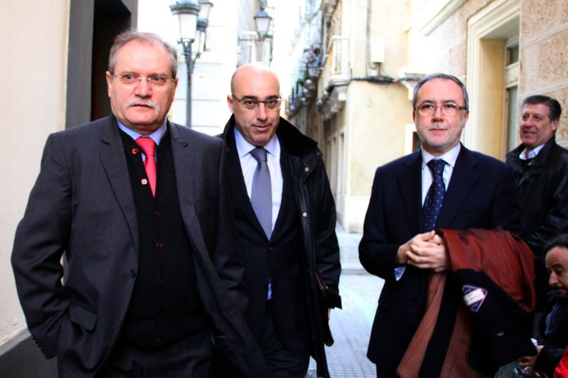 Los tres administradores concursales del Cádiz CF / Trekant Media