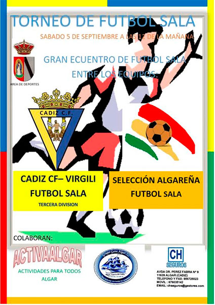 Cartel del torneo de fútbol sala de Algar