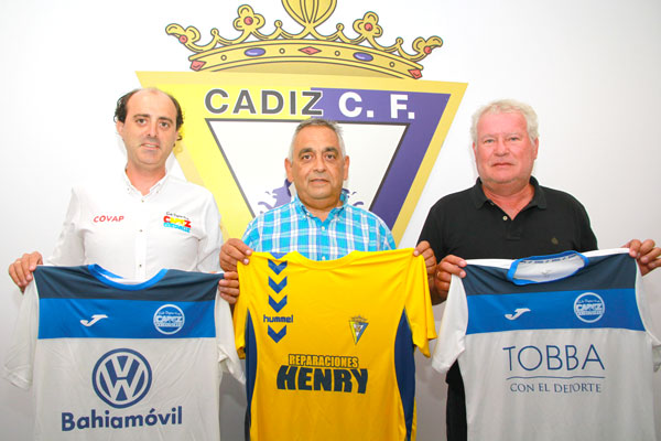 Presentación del convenio entre el Cádiz CF Virgili y el CD Cádiz Costa de La Luz