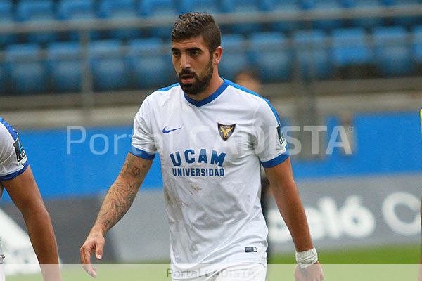 Juanma Delgado, jugador del UCAM Murcia CF / Trekant Media