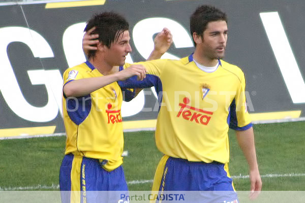 Natalio celebrando un gol con el Cádiz. / Trekant Media