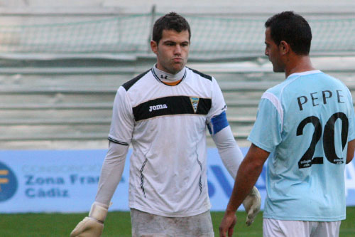 Dani Miguélez como portero del desaparecido Polideportivo Ejido (Foto: Trekant Media)