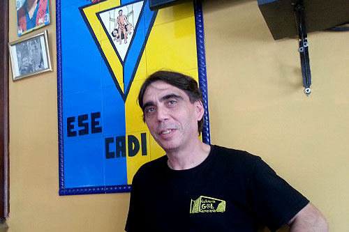 Jesús Sánchez, gerente del bar gol y nuevo responsables de las cantinas del estadio Ramón de Carranza / Trekant Media