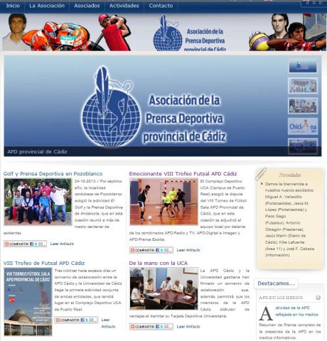La APD Cádiz presentó su nueva web oficial