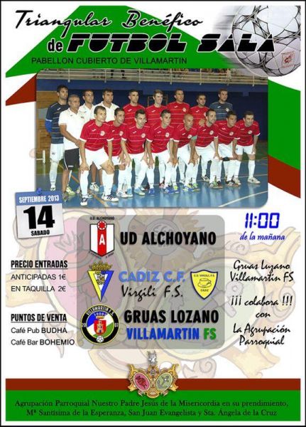 Cartel del torneo de fútbol sala de Villamartín