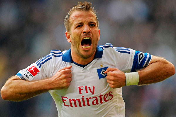 Rafael Van der Vaart con el Hamburgo SV / hsv.de