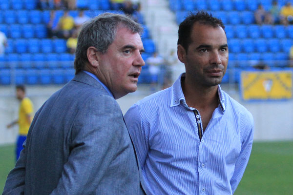 El presidente Vizcaíno con el director deportivo Jorge Cordero / Trekant Media