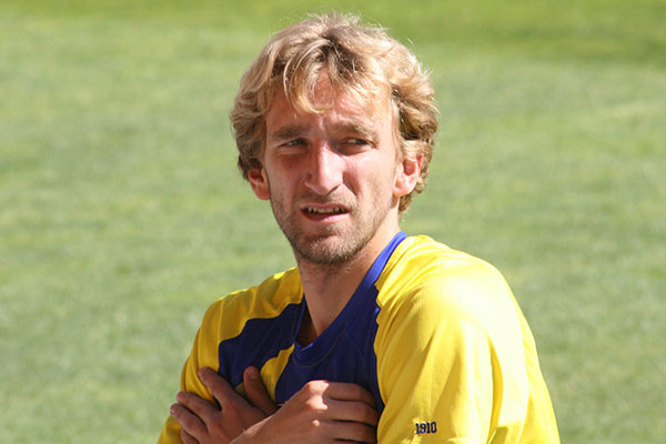 Diego Rivas en un entrenamiento con el Cádiz CF / Trekant Media