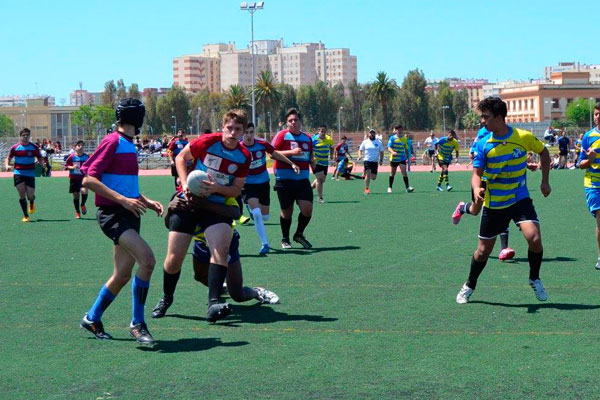 Equipo Sub 16 del Club Rugby Cádiz CF