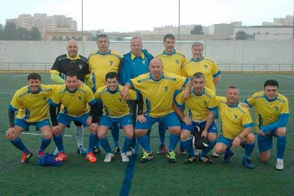 Once del equipo de la Asociación de Canteranos del Cádiz CF