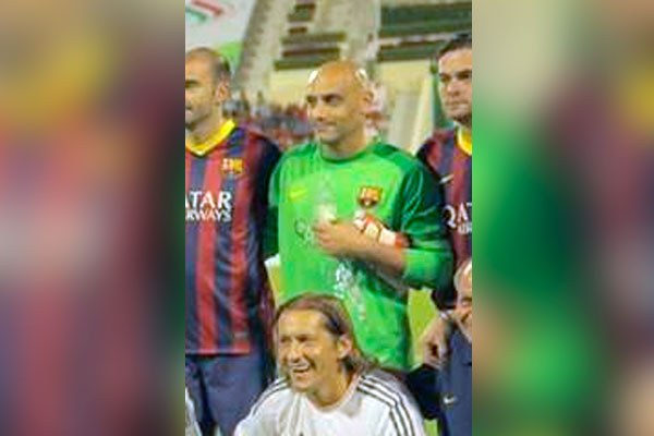 Esteve Moner, con el FC Barcelona de Veteranos / FC Barcelona