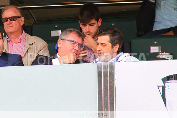 Manuel Vizcaíno y Carlos González, presidentes del Cádiz CF y Córdoba CF, respectivamente / Trekant Media