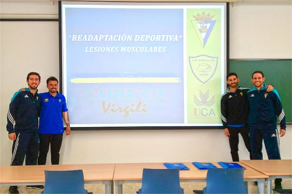 Técnicos del Cádiz CF Virgili en el II Congreso Intersanitario de Andalucía