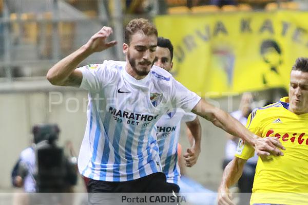 Mikel Villanueva, jugador del Málaga CF en el pasado Trofeo Carranza / Trekant Media