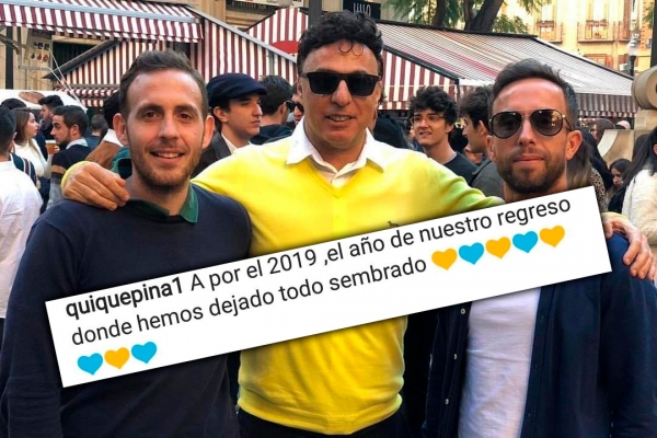 Quique Pina vaticina su regreso al Cádiz CF para 2019 / Instagram @quiquepina1