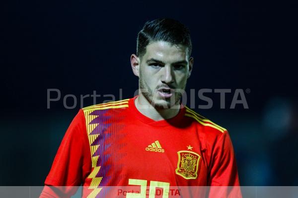 Manu Vallejo con la Selección Española Sub 21 / Álvaro Rivero - AS