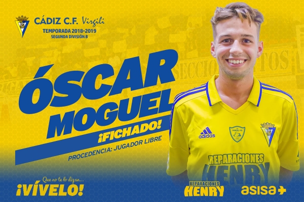 Óscar Moguel, fichaje del Cádiz CF Virgili