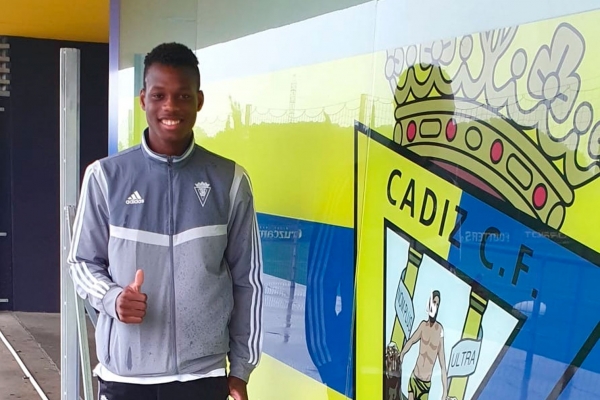 Kensly Vázquez, jugador del Cádiz CF Juvenil