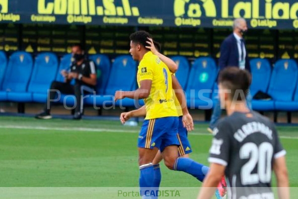 Lozano celebra el tanto del empate / Trekant Media