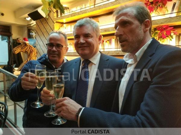 Cervera, Vizacíno y Arias en el brindis por el nuevo año / Trekant Media