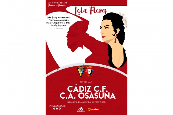Cartel del Cádiz CF - CA Osasuna