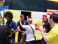 Recibimiento del Cádiz CF a su llegada de Tenerife